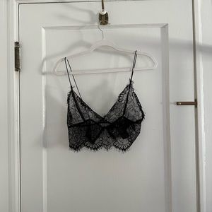 Lace crop top tank urban outfitters